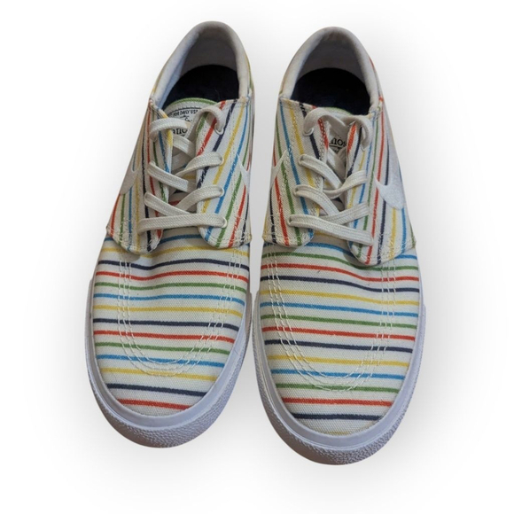 Nike SB Zoom Janoski Skate Shoes US 7.5 W 9 Striped Canvas - Picture 3 of 11